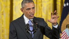 U.S. President Barack Obama speaks during a news conference about the recent nuclear deal reached with Iran, in the East Room of the White House in Washington July 15, 2015.   REUTERS/Joshua Roberts 