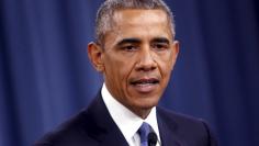 Obama delivers remarks after a briefing on U.S. efforts against the Islamic State (ISIS), at the Pentagon in Arlington, Virginia