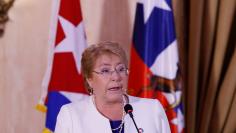 Chile's President Michelle Bachelet speaks during the opening of a business forum in Havana