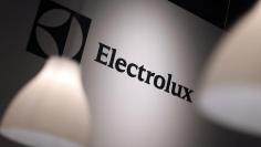 The Electrolux logo is seen during the IFA Electronics show in Berlin September 4, 2014.  REUTERS/Hannibal Hanschke