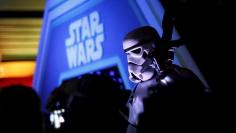 A character in costume takes part of an event held for the release of the film "Star Wars: The Force Awakens" in Disneyland Paris in Marne-la-Vallee, France, December 16, 2015. REUTERS/Benoit Tessier