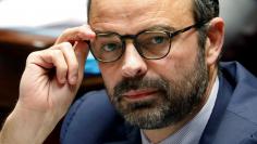 French Prime Minister Edouard Philippe reacts during the questions to the government session at the National Assembly in Paris, France, January 30, 2018.   REUTERS/Charles Platiau