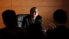 Bank of Japan (BOJ) Governor Haruhiko Kuroda speaks during a news conference at the BOJ headquarters in Tokyo, Japan, November 19, 2015. REUTERS/Yuya Shino 