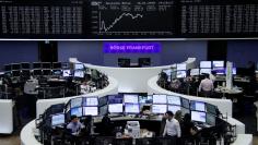 The German share price index, DAX board, is seen at the stock exchange in Frankfurt, Germany, January 16, 2018.    REUTERS/Staff/Remote  