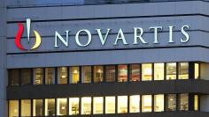 The logo of Swiss drugmaker Novartis is seen at its headquarters in Basel October 22, 2013.    REUTERS/Arnd Wiegmann 