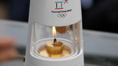 Flame Handover Ceremony For Pyeongchang 2018 Olympics