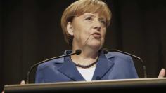 Germany's Chancellor Angela Merkel speaks at a news conference in Auckland November 14, 2014. REUTERS/Nigel Marple