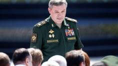 FILE PHOTO: Chief of the General Staff of Russian Armed Forces Valery Gerasimov arrives for the opening ceremony of the International Army Games 2017 in Alabino, outside Moscow, Russia, July 29, 2017. REUTERS/Maxim Shemetov 