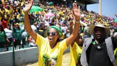 African National Congress (ANC) supporters attend the Congress' 106th anniversary celebrations in East London, South Africa, January 13, 2018. REUTERS/Siphiwe Sibeko