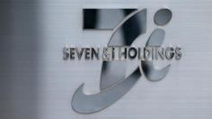 Logo of Seven & I Holdings is seen at its headquarters in Tokyo