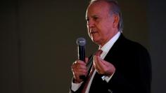 FILE PHOTO - Christo Wiese speaks as Shoprite reported it's results in Cape Town