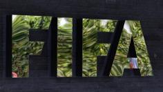 The logo of soccer's international governing body FIFA is seen on its headquarters in Zurich, Switzerland, May 27, 2015. REUTERS/Ruben Sprich
