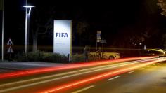 The FIFA logo is seen outside their headquarters in Zurich October 7, 2015. REUTERS/Arnd Wiegmann 