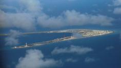 An aerial view of China occupied Subi Reef at Spratly Islands in disputed South China Sea April 21, 2017. REUTERS/Francis Malasig/Pool