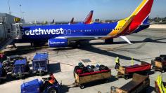 FILE PHOTO: Southwest Airlines plane is seen at LAX in Los Angeles