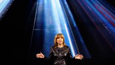 FILE PHOTO - General Motors Chairman and CEO Mary Barra speaks during a keynote address at the 2016 CES trade show in Las Vegas, Nevada January 6, 2016. REUTERS/Steve Marcus 