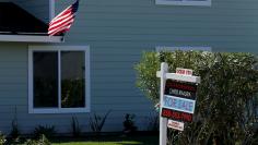 FILE PHOTO: A "For Sale" sign is seen outside a home in Cardiff, California, U.S. on February 22, 2016.  REUTERS/Mike Blake/File Photo