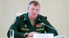 Spokesman for the Russian Defence Ministry, Major-General Igor Konashenkov speaks during a news conference, dedicated to the crash of the Malaysia Airlines Boeing 777 plane operating flight MH17, in Moscow, Russia, September 26, 2016. REUTERS/Maxim Zmeye