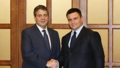 Ukrainian Foreign Minister Klimkin meets with his German counterpart Gabriel in Kiev