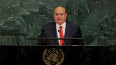 FILE PHOTO - Abdrabbuh Mansour Hadi Mansour, President of the Republic of Yemen, addresses the 72nd United Nations General Assembly at U.N. headquarters in New York, U.S., September 21, 2017. REUTERS/Lucas Jackson 