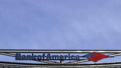 The Bank of America logo is seen at their offices at Canary Wharf financial district in London, Britain, March 3, 2016.  REUTERS/Reinhard Krause