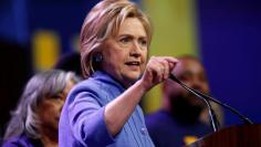 Democratic presidential candidate Hillary Clinton addresses Service Employees Union (SEIU) members at the union's 2016 International Convention in Detroit