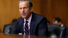 FILE PHOTO: Senator Thune questions Alex Azar II as he testifies on his nomination to be Health and Human Services secretary in Washington