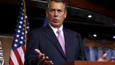 U.S. House Speaker John Boehner (R-OH) pauses during his weekly news conference on Capitol Hill in Washington July 29, 2015.  .REUTERS/Yuri Gripas