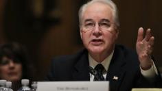 U.S. Rep. Price testifies before Senate Finance Committee confirmation hearing on Capitol Hill in Washington