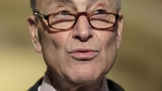 Senator Charles Schumer (D-NY) speaks during a news conference on Capitol Hill in Washington