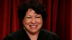 U.S. Supreme Court Justice Sonia Sotomayor participates in taking a new family photo with her fellow justices at the Supreme Court building in Washington, D.C., U.S., June 1, 2017. REUTERS/Jonathan Ernst