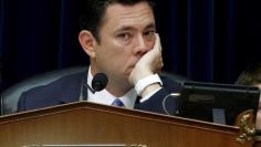 House Oversight and Government Reform Committee Chairman Jason Chaffetz (R-UT) listens to testimony from computer technician Justin Cooper (NOT SHOWN) during a committee hearing about the private email server of Democratic presidential nominee Hillary Cli