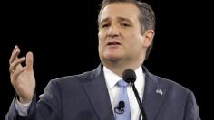 Republican U.S. presidential candidate Ted Cruz addresses the American Israel Public Affairs Committee (AIPAC) afternoon general session in Washington March 21, 2016. REUTERS/Joshua Roberts