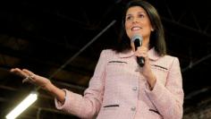 South Carolina Governor Nikki Haley speaks during a campaign event for U.S. Republican presidential candidate Marco Rubio at Swamp Rabbit Crossfit in Greenville, South Carolina February 18, 2016. REUTERS/Chris Keane 