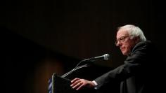 U.S. Democratic presidential candidate and U.S. Senator Bernie Sanders speaks about his attempts to influence the Democratic party's platform in Albany, New York, U.S. June 24, 2016.  REUTERS/Brian Snyder