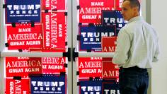 FILE PHOTO: Former campaign manager Corey Lewandowski waits for Republican presidential nominee Donald Trump to arrive for a rally at a car dealership in Portsmouth, New Hampshire, U.S. October 15, 2016. REUTERS/Jonathan Ernst