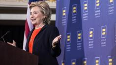 Democratic presidential candidate Hillary Clinton speaks to supporters at the Human Rights Campaign Breakfast in Washington, October 3, 2015. REUTERS/Joshua Roberts