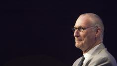 John Skipper, President of ESPN, INC, and co-chairman, Disney Media Networks addresses the media in Digital Center 2, a new 194,000 sq. ft  building on the ESPN campus in Bristol, Connecticut May 22, 2014 will be the new home of SportsCenter beginning Ju