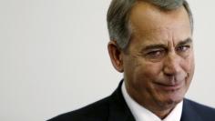 Outgoing Speaker of the House John Boehner (R-OH) listens to accolades during a news conference on the two-year budget deal with the White House in Washington, October 27, 2015. REUTERS/Gary Cameron