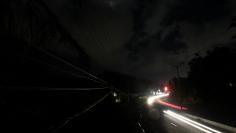 Cars drive through a neighbourhood without electricity after the electrical grid was damaged by Hurricane Maria in September, in Dorado, Puerto Rico January 22, 2018. REUTERS/Alvin Baez