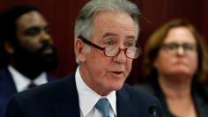 Rep. Richard Neal (D-MA) speaks as the House-Senate Conferees hold an open conference meeting on the "Tax Cuts and Jobs Act" on Capitol Hill in Washington, U.S., December 13, 2017.   REUTERS/Joshua Roberts