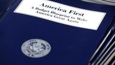 U.S. President Donald Trump's overview of the budget priorities for Fiscal Year 2018 are displayed at the U.S. Government Publishing Office (GPO) on its release by the Office of Management and Budget (OMB) in Washington, U.S. March 16, 2017.      REUTERS/