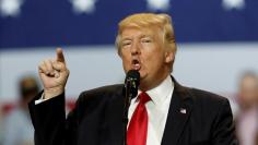 FILE PHOTO: U.S. President Donald Trump holds a rally at the Kentucky Exposition Center in Louisville, Kentucky