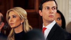 FILE PHOTO --  Ivanka Trump and her husband Jared Kushner watch as German Chancellor Angela Merkel and U.S. President Donald Trump hold a joint news conference in the East Room of the White House in Washington, U.S., March 17, 2017. REUTERS/Jim Bourg/Fil