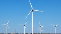 FILE PHOTO - A finished wind turbine complex is shown in southern Wyoming