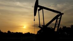 An oil pump is seen in Lagunillas, Ciudad Ojeda, in the state of Zulia