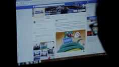 FILE PHOTO: An internet user browses through the Vietnamese government's new Facebook page in Hanoi