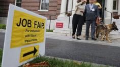 U.S. jobs market holds firm; factory activity slows a bit