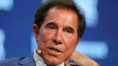 FILE PHOTO - Steve Wynn, Chairman and CEO of Wynn Resorts, speaks during the Milken Institute Global Conference in Beverly Hills