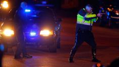 		<p>Police officers keep a man on the ground in Watertown, Massachusetts April 19, 2013 following the shooting of a police officer at the Massachusetts Institute of Technology (MIT). A police officer for the Massachusetts Institute of Technology was shot